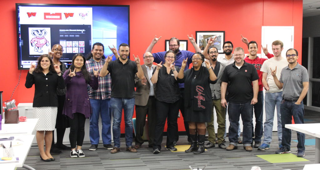 A group of graduate students at a TESP workshop. 