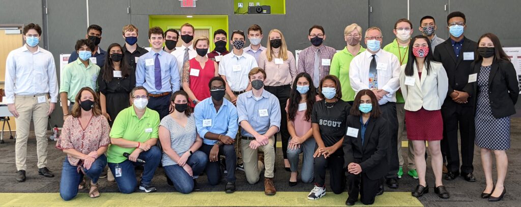 group of students who participated in engineering research symposium